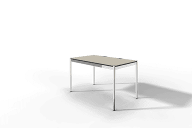 USM Haller Tisch Plus,Tiefe 750 mm, Oberfläche Linoleum Produktbild