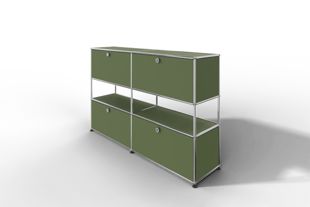 USM Haller Highboard mit 4 Klapptüren und offener Ebene Produktbild