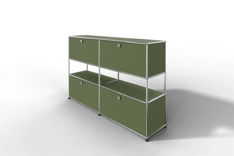 USM Haller Highboard mit 4 Klapptüren und offener Ebene Produktbild