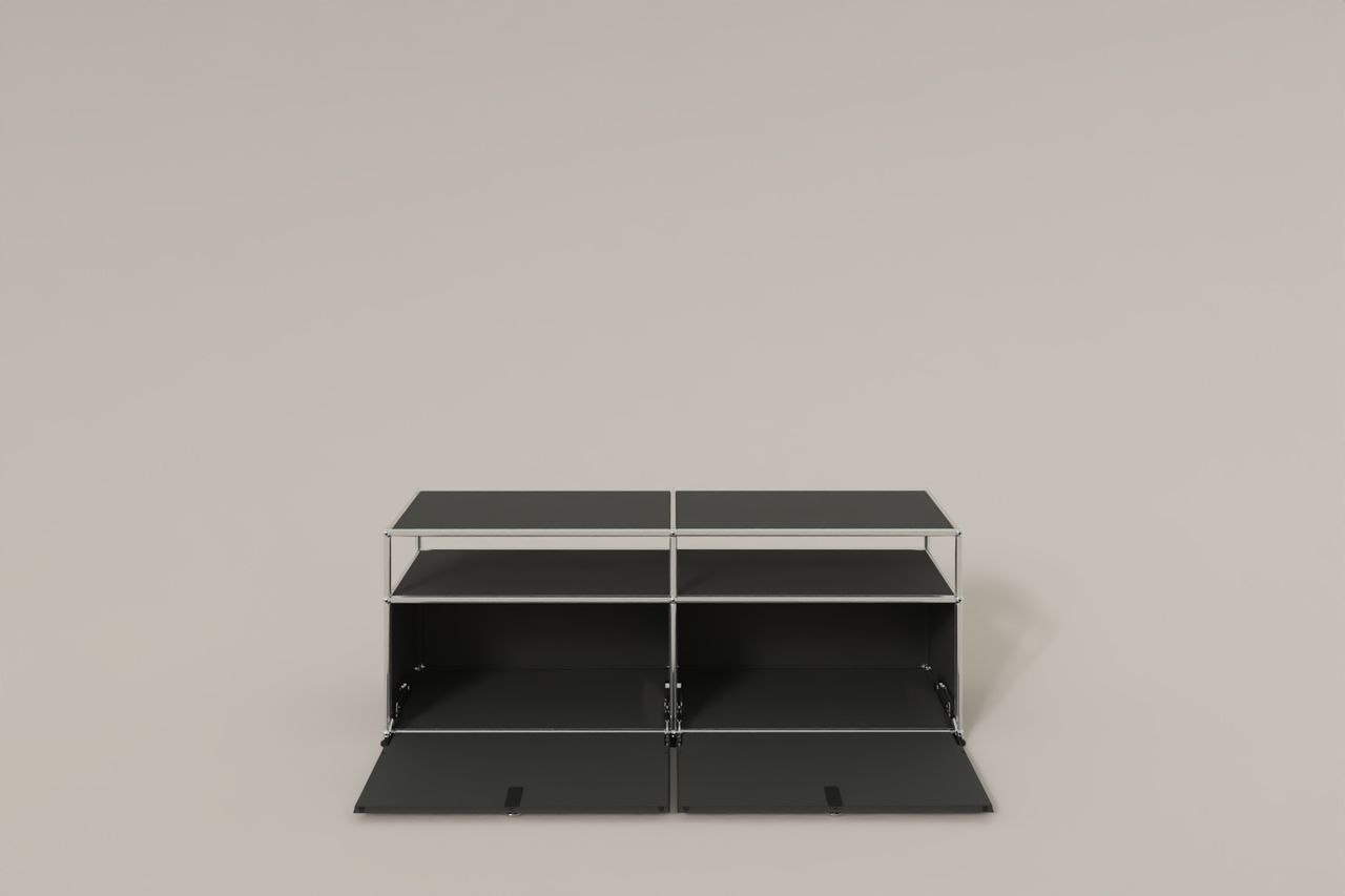 USM Haller Lowboard, mit 2 Klapptüren, von Paul Schärer & Fritz Haller Produktbild