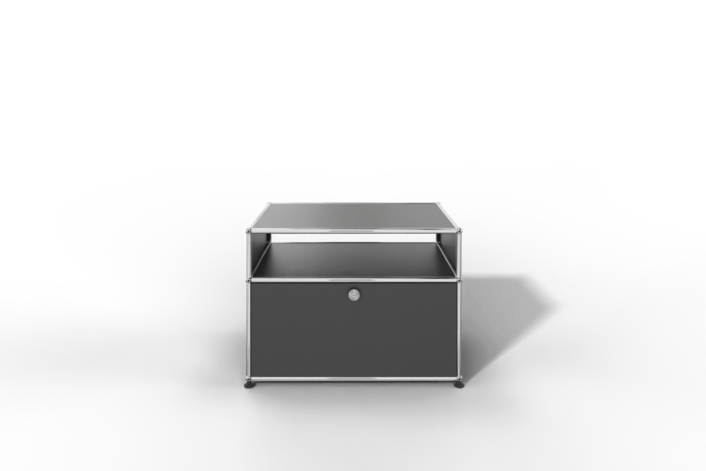 USM Haller TV-Lowboard klein mit einem offenen Fach Produktbild