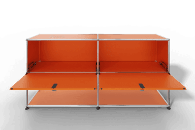 USM Haller Sideboard, 2 Klapptüren, untere Ebene offen Produktbild