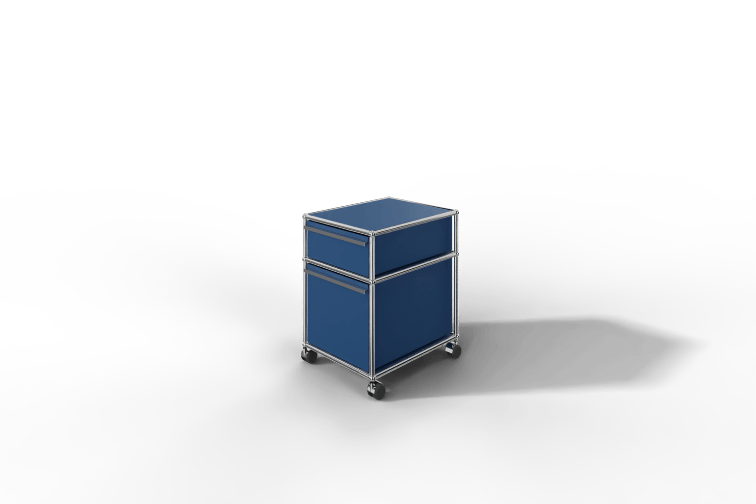 USM Haller Rollcontainer mit Hängeregistratur, wahlweise abschließbar. 14 Farben konfigurierbar. Produktbild