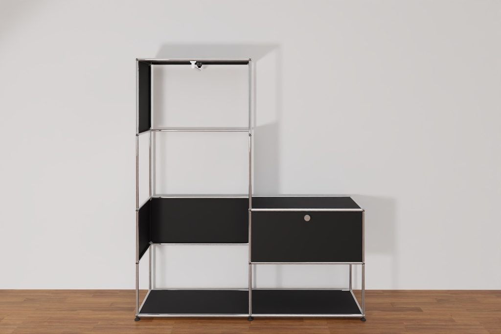 Original USM Haller Garderobe, 30-graphitschwarz Produktbild