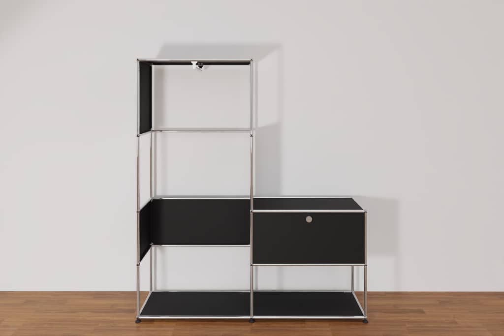 Original USM Haller Garderobe, 30-graphitschwarz
