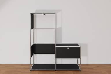 Original USM Haller Garderobe, 30-graphitschwarz Produktbild