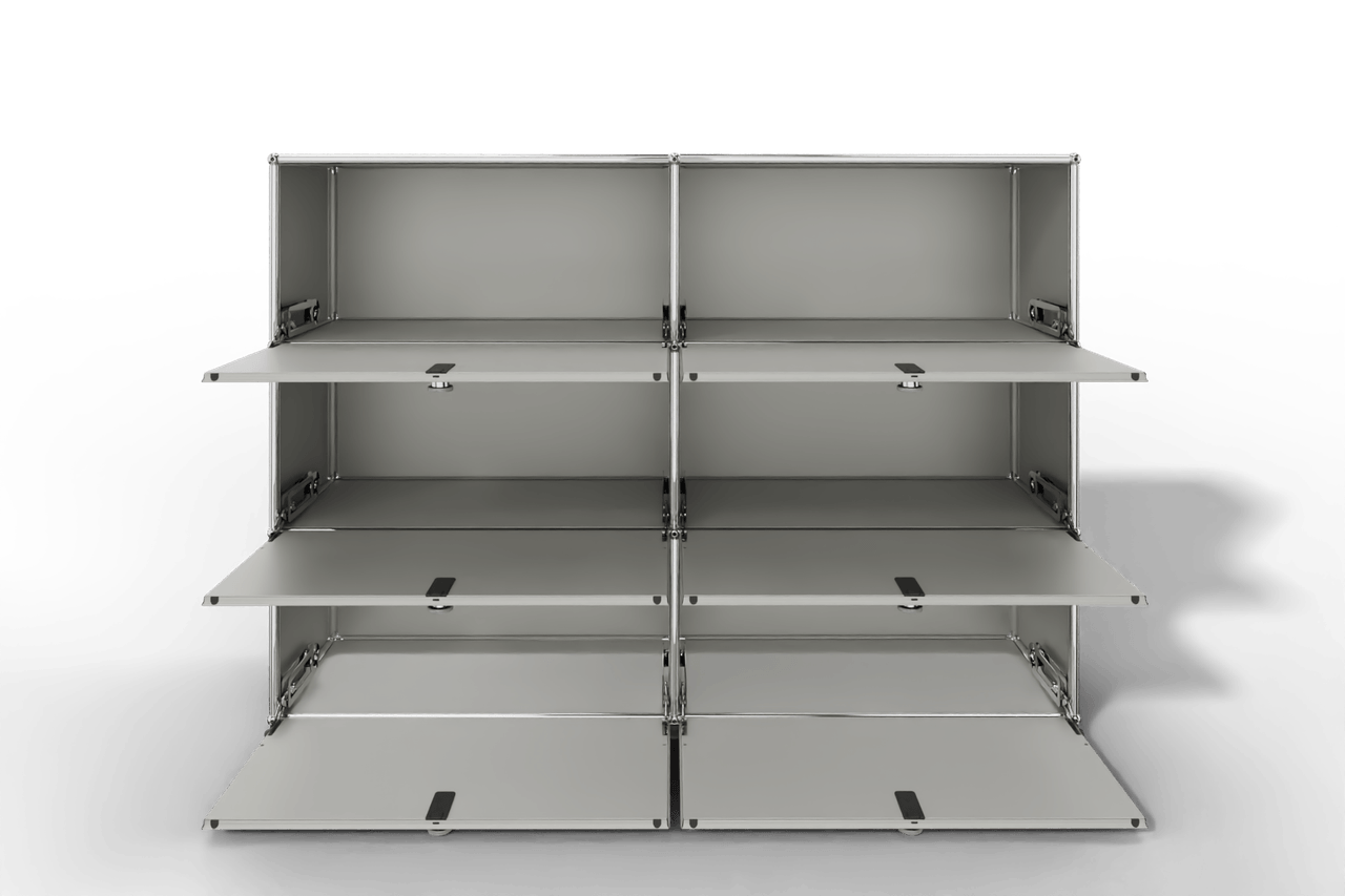 USM Haller Highboard, mit 6 Klapptüren, von Paul Schärer & Fritz Haller Produktbild