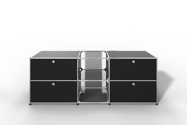 USM Haller Sideboard mit Vitrinen-Element