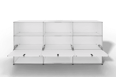 USM Haller Highboard mit 3 Klapptüren und 6 offenen Fächern Produktbild