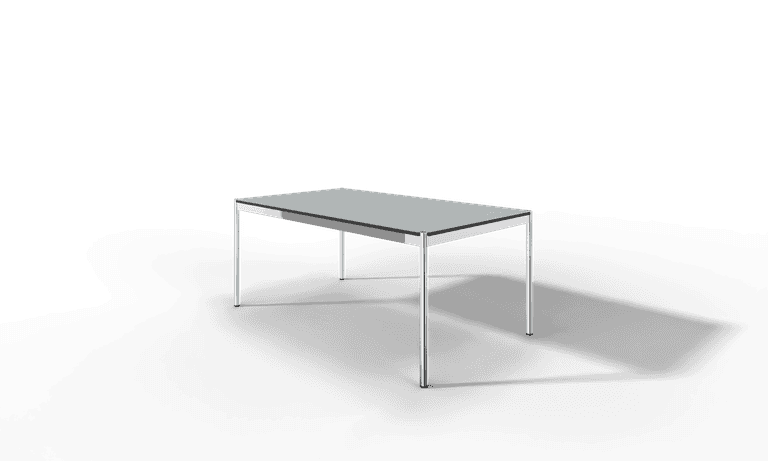 USM Haller Tisch, Tiefe 1000 mm, Linoleum beschichtet, aus 5 Farben wählbar, Tischlänge wählbar Produktbild