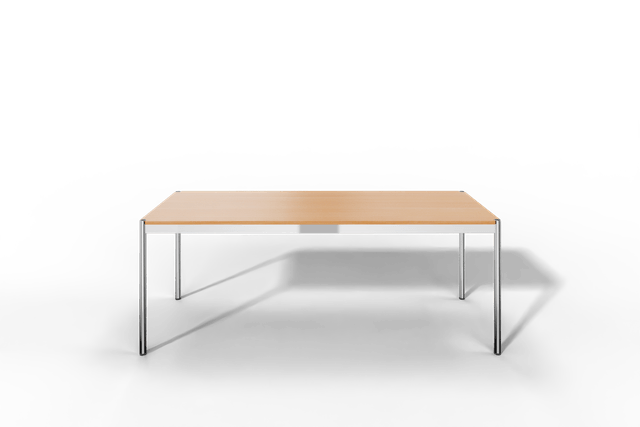 USM Haller Tisch, Tiefe 750 mm, Holz furniert, geölt / lackiert, Oberfläche wählbar, Länge wählbar