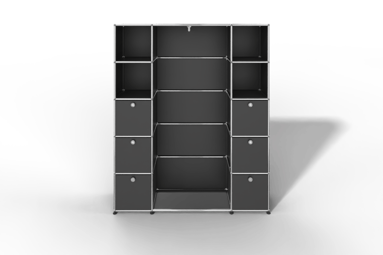 USM Haller Garderobe, 1450 mm breit, mit Klapptüren Produktbild