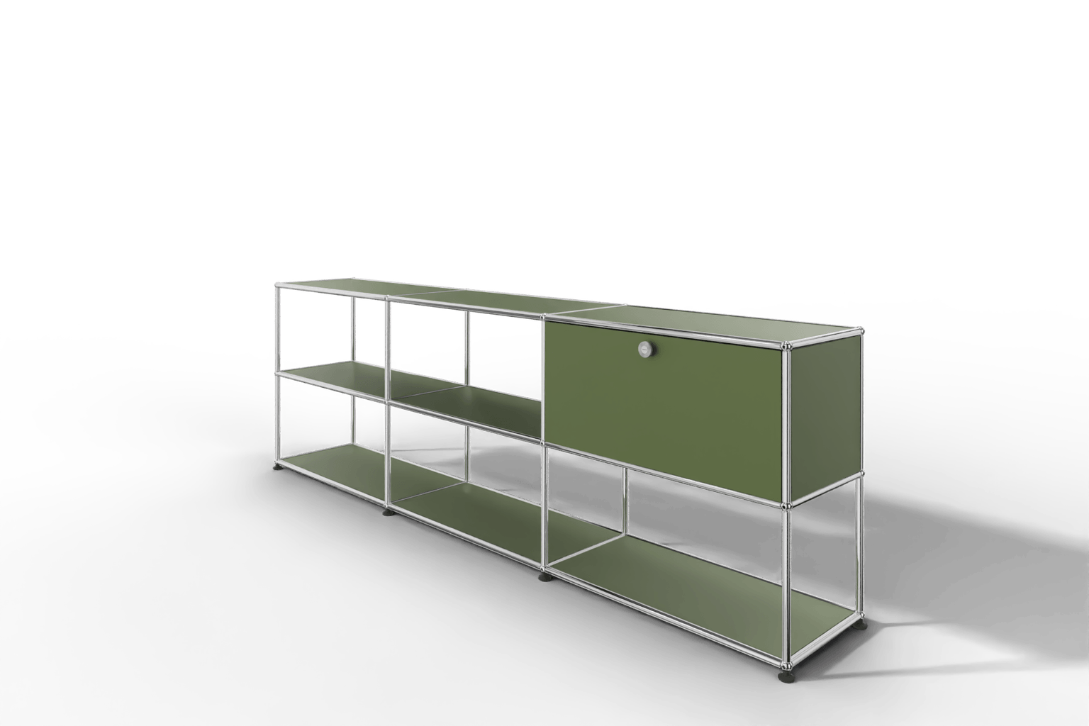 USM Haller Sideboard offen mit einer Klapptüre Produktbild