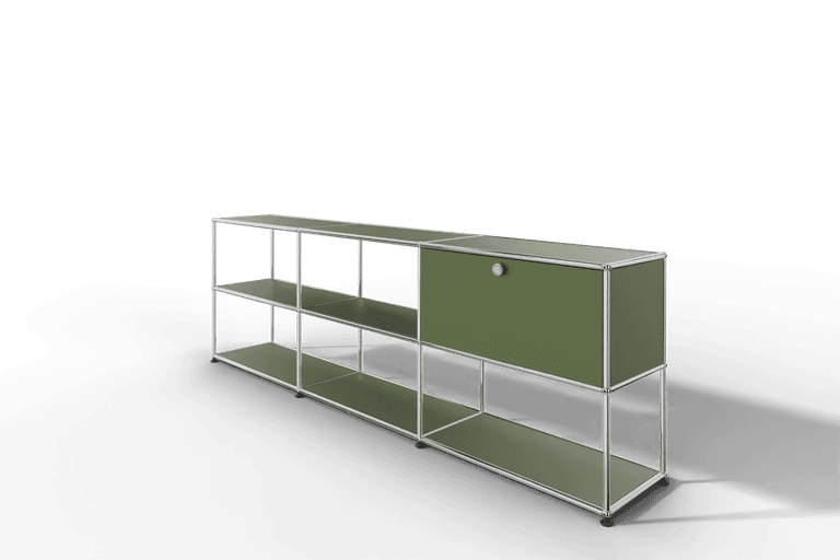 USM Haller Sideboard offen mit einer Klapptüre Produktbild
