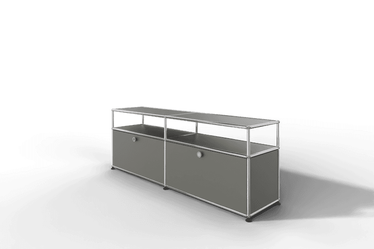 USM Haller Lowboard, mit 2 Klapptüren, von Paul Schärer & Fritz Haller Produktbild