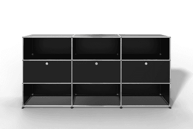 USM Haller Highboard mit 3 Klapptüren und 6 offenen Fächern Produktbild