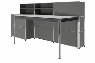 USM Haller Theke mit Schreibtisch Produktbild