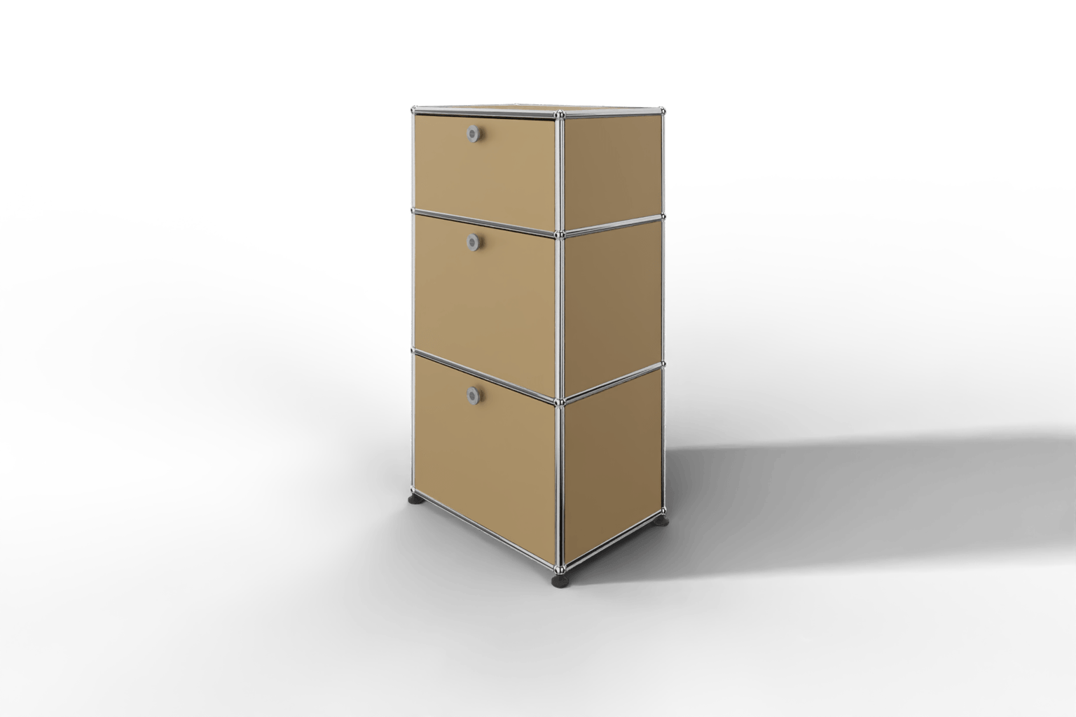 USM Haller schmales Highboard mit 3 Klapptüren. Produktbild