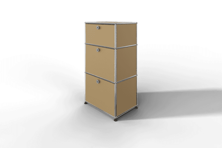 USM Haller schmales Highboard mit 3 Klapptüren. Produktbild