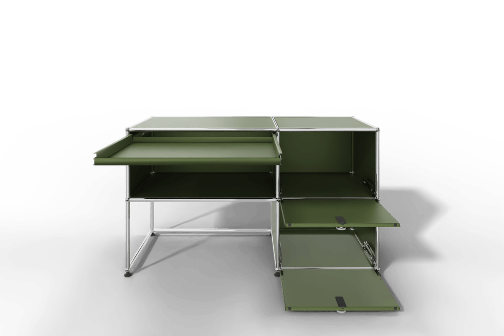 USM Haller Arbeitsplatz mit zwei Klapptüren Produktbild