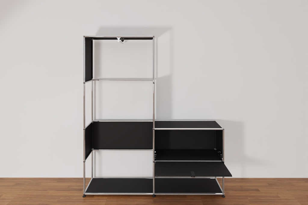 Original USM Haller Garderobe, 30-graphitschwarz Produktbild