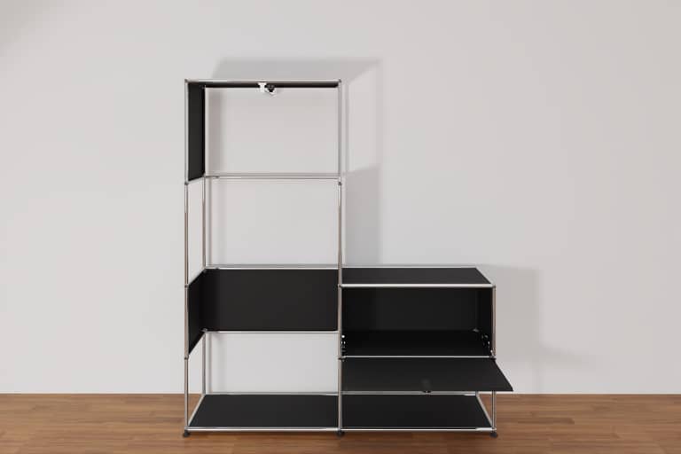 Original USM Haller Garderobe, 30-graphitschwarz Produktbild
