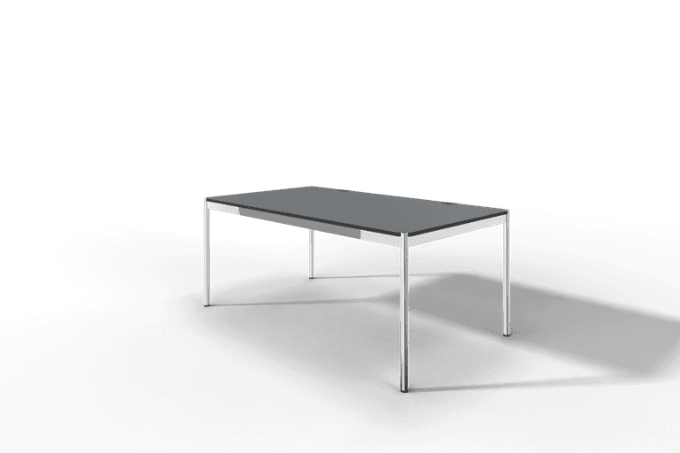 USM Haller Tisch Plus,Tiefe 1000 mm, Oberfläche Linoleum Produktbild