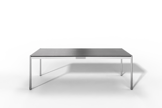 USM Haller Tisch, Tiefe 750 mm, Holz furniert, geölt / lackiert, Oberfläche wählbar, Länge wählbar