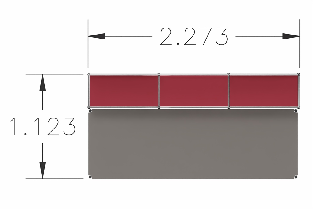 USM Haller Theke mit Spuckschutz V4 Produktbild