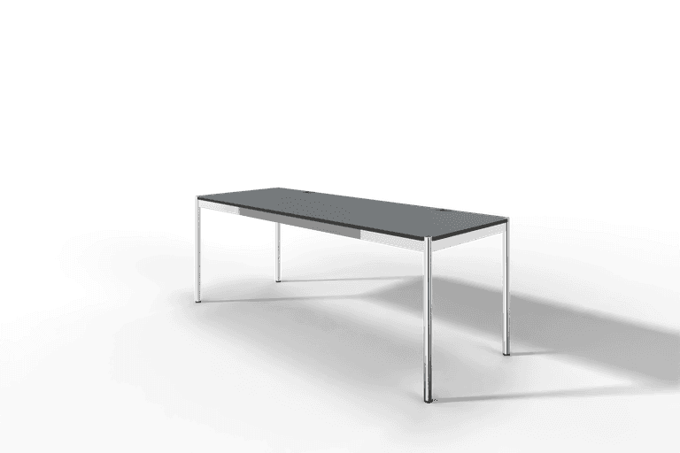 USM Haller Tisch Plus,Tiefe 750 mm, Oberfläche Linoleum Produktbild
