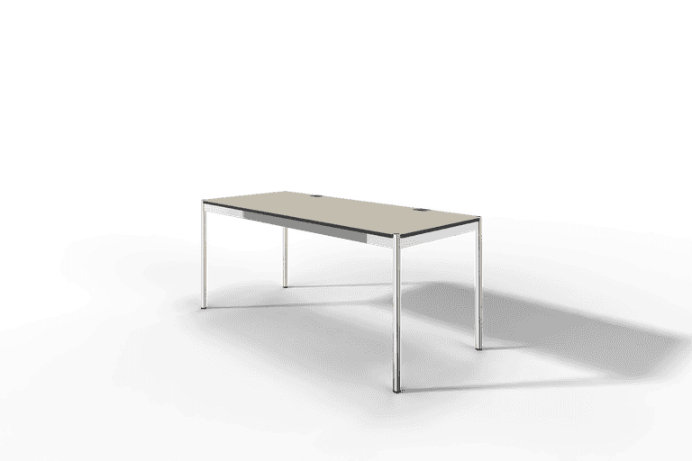 USM Haller Tisch Plus,Tiefe 750 mm, Oberfläche Linoleum Produktbild