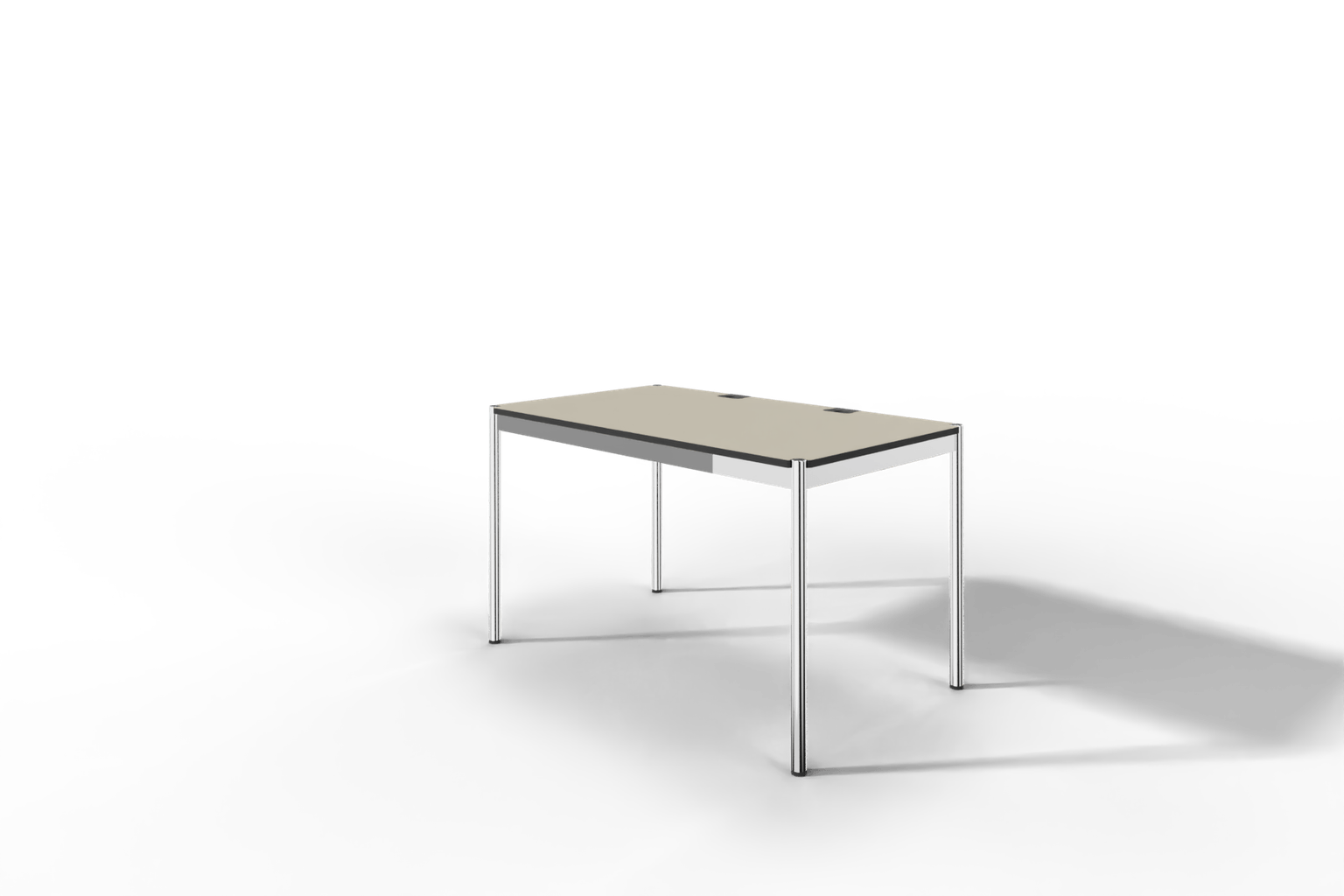 USM Haller Tisch Plus,Tiefe 750 mm, Oberfläche Linoleum Produktbild