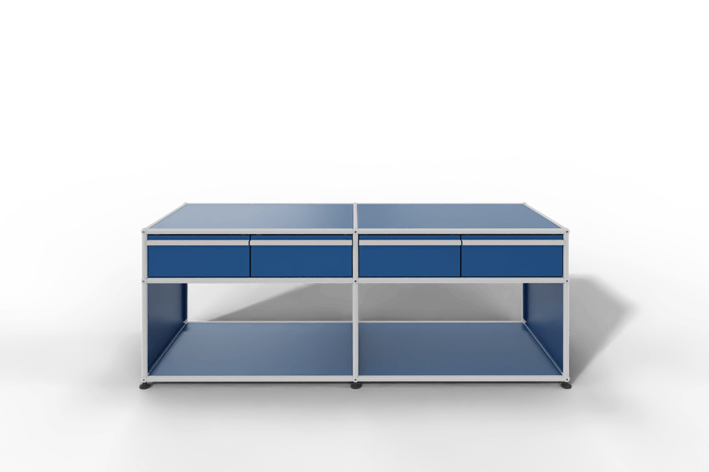 USM Haller Sideboard, mit 4 Schubladen A6 und 2 offenen Fächern. Tiefe 50 cm. Produktbild