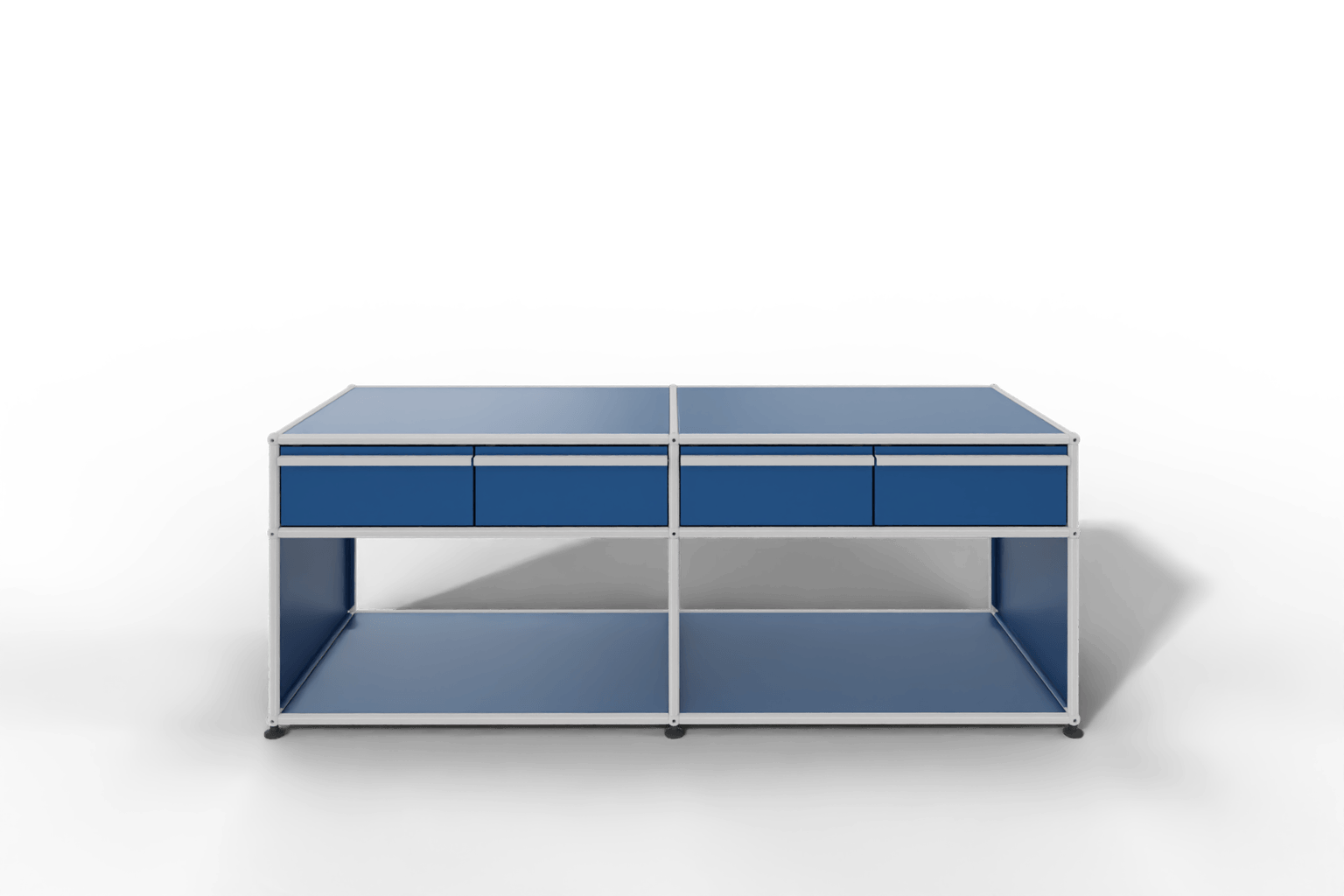 USM Haller Sideboard, mit 4 Schubladen A6 und 2 offenen Fächern. Tiefe 50 cm. Produktbild