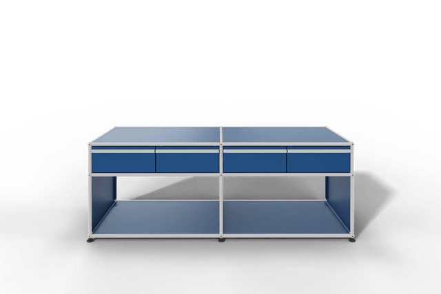 USM Haller Sideboard, mit 4 Schubladen A6 und 2 offenen Fächern. Tiefe 50 cm.