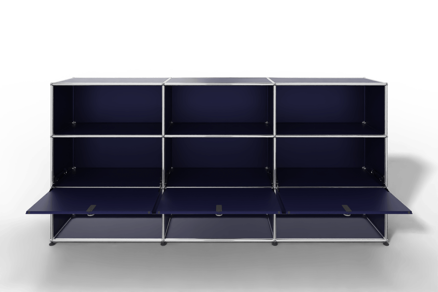 USM Haller Highboard mit 3 Klapptüren und 6 offenen Fächern Produktbild