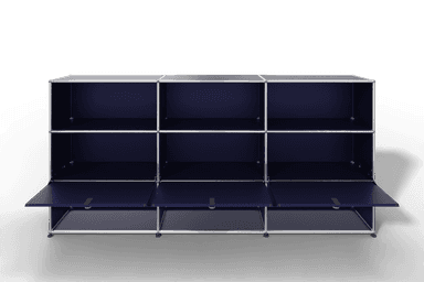USM Haller Highboard mit 3 Klapptüren und 6 offenen Fächern Produktbild