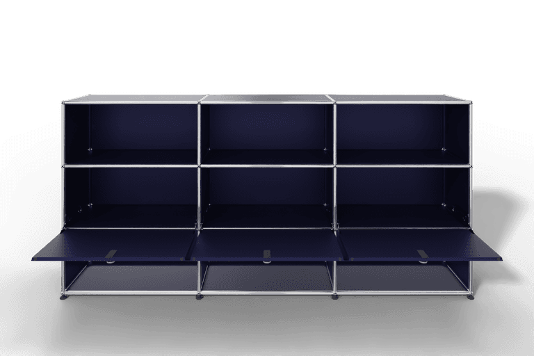 USM Haller Highboard mit 3 Klapptüren und 6 offenen Fächern Produktbild