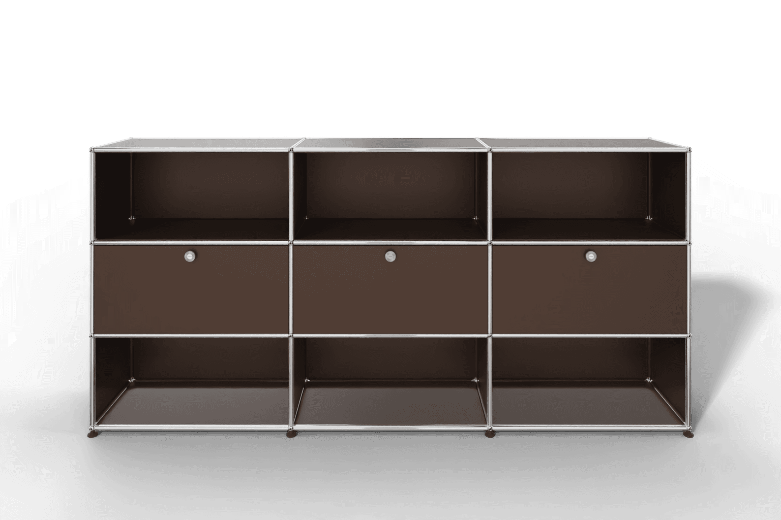 USM Haller Highboard mit 3 Klapptüren und 6 offenen Fächern Produktbild