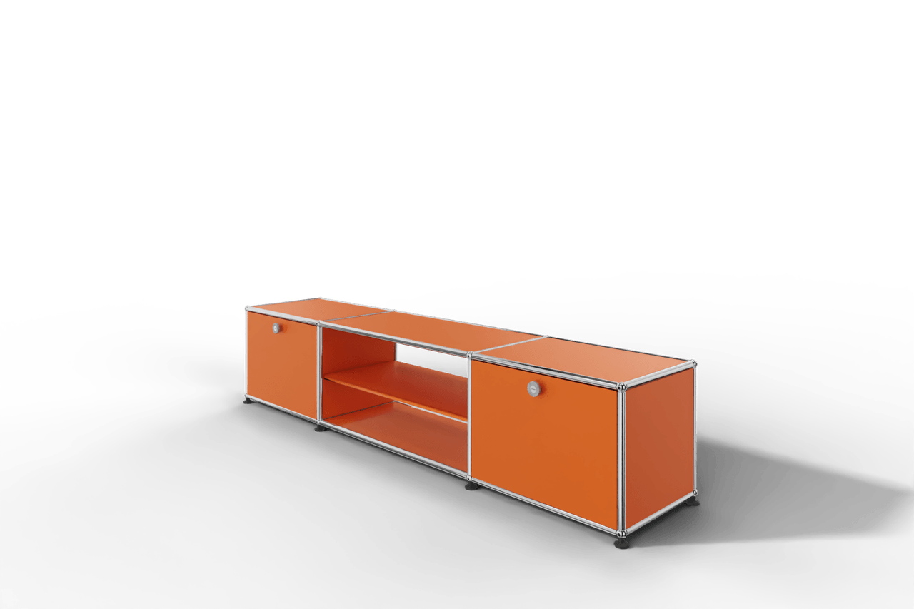 USM Haller TV-Lowboard mit Mittelteil und Zwischentablar Produktbild
