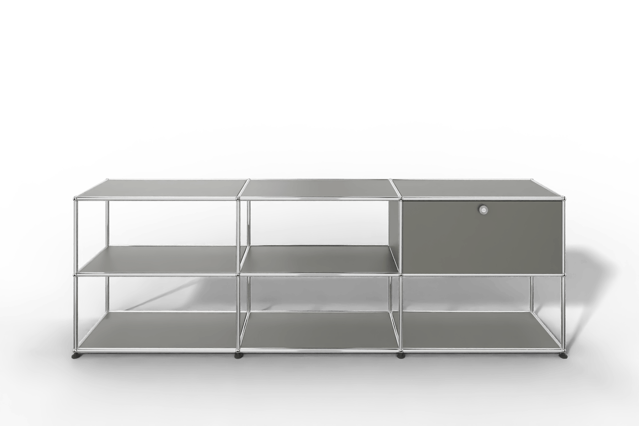 USM Haller Sideboard offen mit einer Klapptüre Produktbild