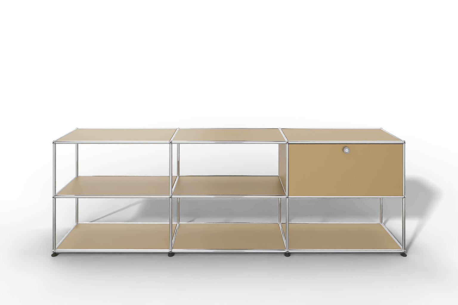 USM Haller Sideboard offen mit einer Klapptüre Produktbild