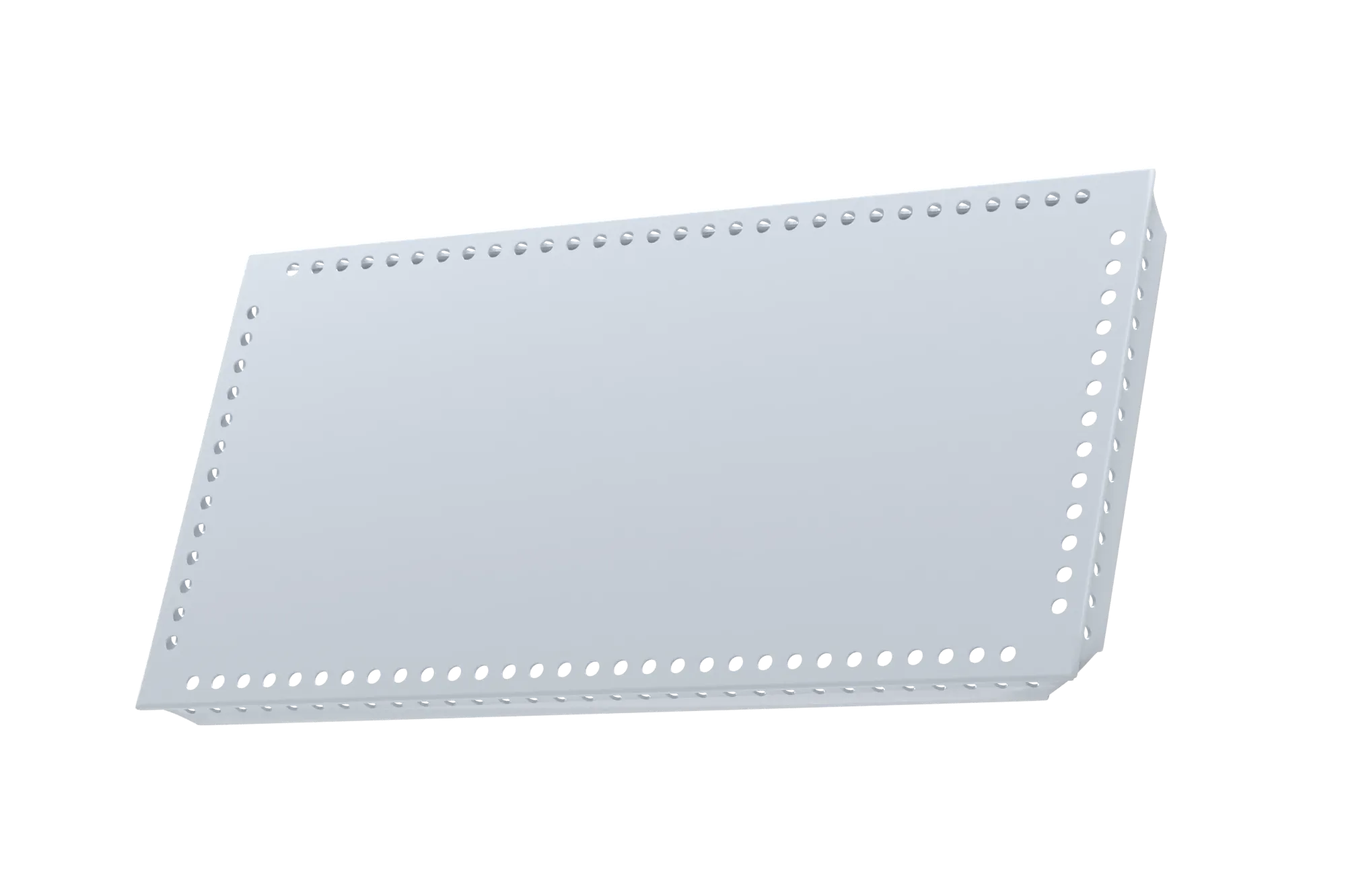 USM Haller Tablar Gelocht Mattsilber 175x350 Produktbild