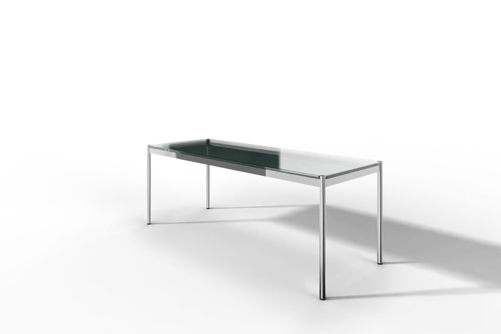 USM Haller Glastisch, Tiefe 750 mm, Länge wählbar Produktbild