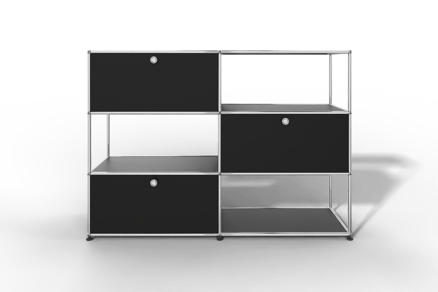 USM Haller Highboard/Raumteiler, 3 offene Elemente, 3 Klapptüren Produktbild