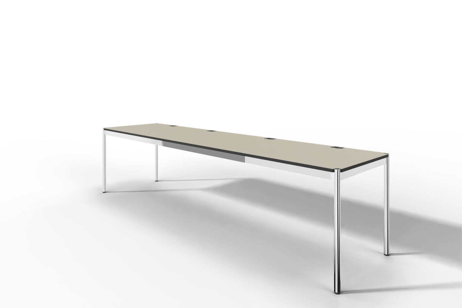 USM Haller Tisch Plus,Tiefe 750 mm, Oberfläche Linoleum Produktbild