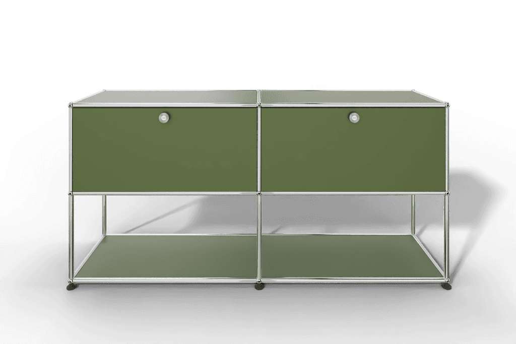 Sideboard mit 2 Klapptüren, untere Ebene offen