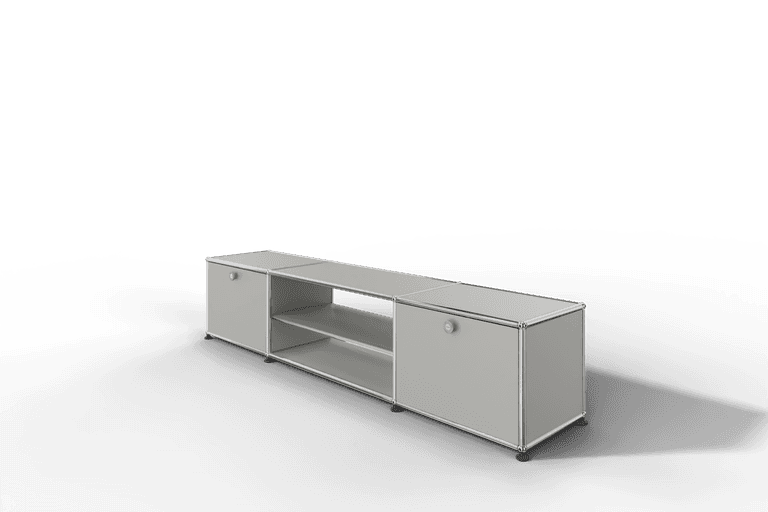 USM Haller TV-Lowboard mit Mittelteil und Zwischentablar Produktbild