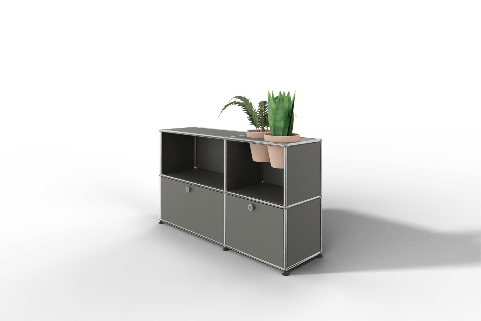USM Haller Sideboard mit Klapptüren und Pflanzeneinsatz Produktbild