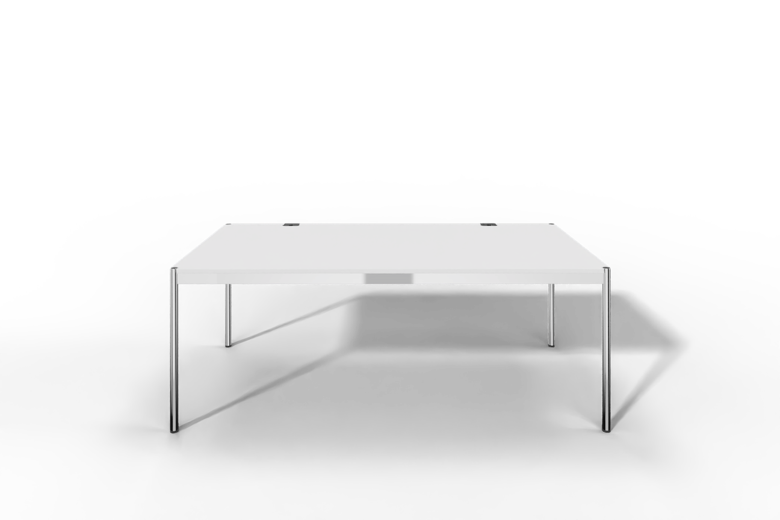 USM Haller Tisch Plus,Tiefe 1000 mm, Oberfläche MDF reinweiss Produktbild